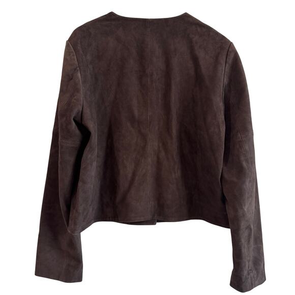 Reformation Veda Reed Leather Jacket Mole Suede - Picture 8 of 13